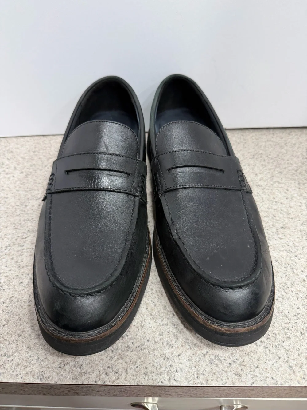 COLE HAAN Osborn Grand Leather Penny Loafer Black C36157 Men's Size 10M